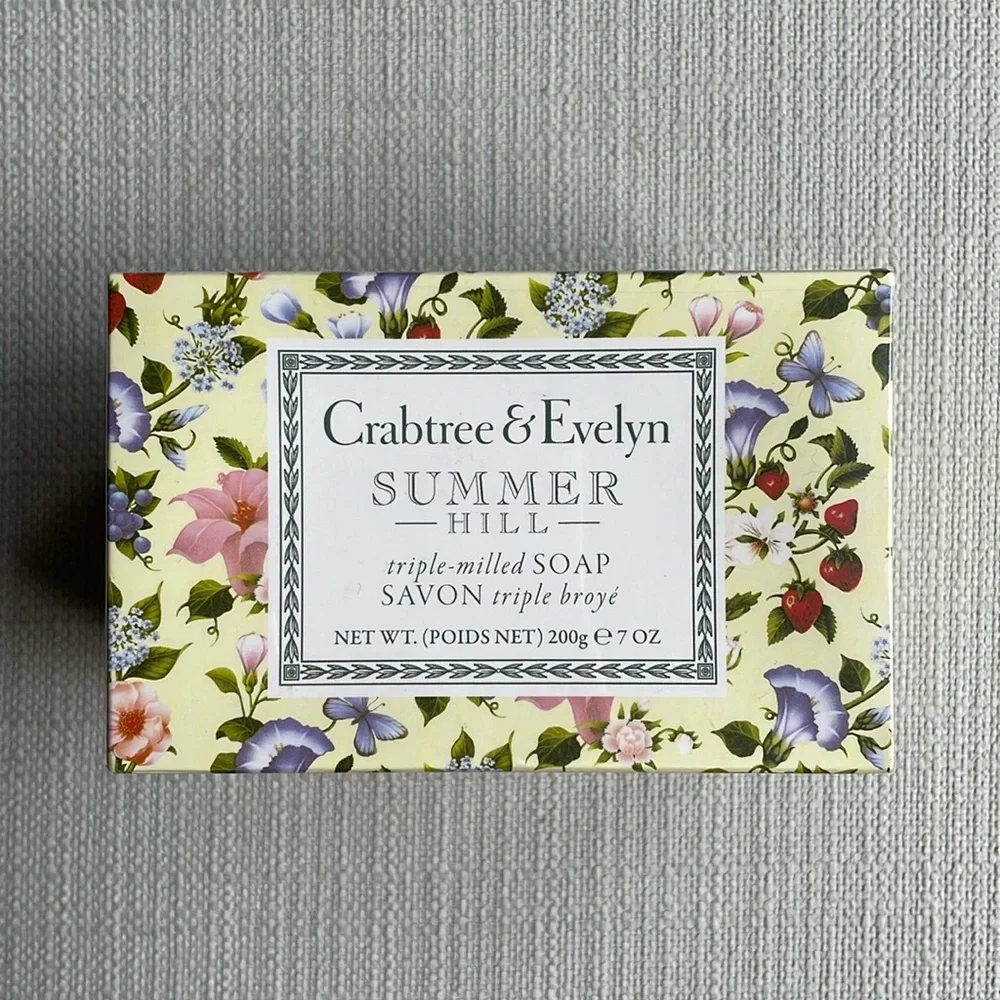 Crabtree & Evelyn Summer Hill tripled milled scented bath soap 200mg x 2